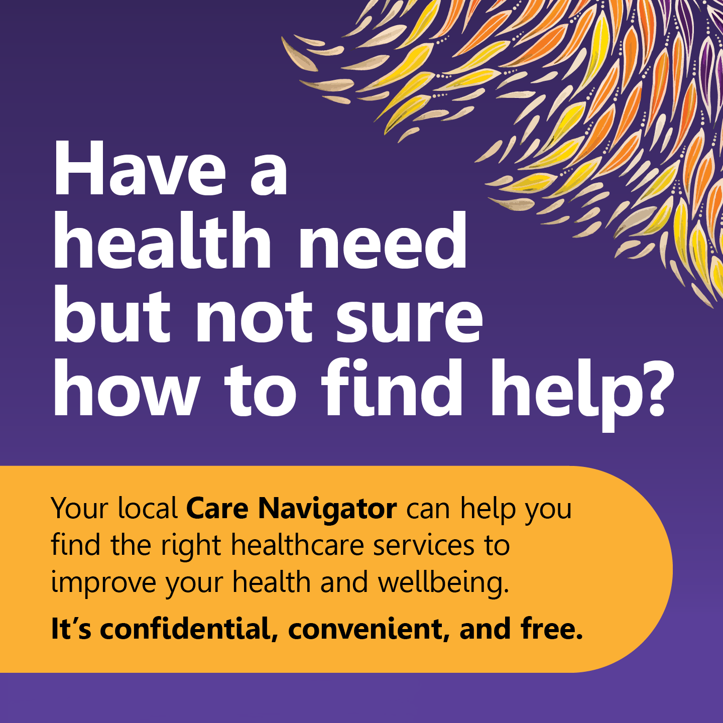 HealthWISE care navigator advertising tile